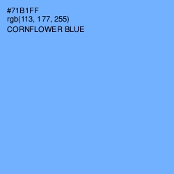 #71B1FF - Cornflower Blue Color Image
